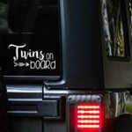 Twins on Board Car Decal, 7″x3.5″, Color Options