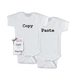World-Accents Twins Infant One Piece Bodysuit – Copy and Paste