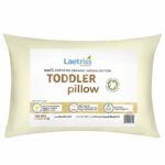 Laetriss Toddler Pillow Organic Cotton with Pillowcase | Hypoallergenic and Soft Baby Pillows and Case for Boy and Girl Toddlers | Small Child’s Sleeping Headrest Set Size 15″ X 22″ | 300 Thread Count