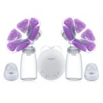 KidsTime Electric Breast Pump Double Breast Pump hands-Free Breastpump(WITH 2 x Cold Heat Pad AND 2 x Nipple)