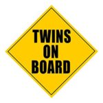 Zone Tech Twins On Board Safety Sign Children Magnet