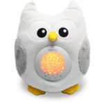 Bubzi Co White Noise Sound Machine & Sleep Aid Night Light. New Baby Gift, Woodland Owl Decor Nursery & Portable Soother Stuffed Animals Owl with 10 Popular Songs for Crib to Comfort Plush Toy