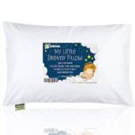 KeaBabies Toddler Pillow with Pillowcase – 13X18 Soft Organic Cotton Baby Pillows for Sleeping – Machine Washable – Toddlers, Kids, Infant – Perfect for Travel, Toddler Cot, Bed Set (Soft White)
