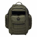 HSD Diaper Bag Backpack + Changing Pad, Insulated Pockets, Stroller Straps for The Tactical Dad (Ranger Green)