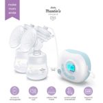Little Martin’s Electric Double Breast Milk Pump Kit – Rechargeable Battery – Wireless and Travel Friendly – Fits in a Diaper Bag – Whisper Quiet Motor – Mobile Support for Breastfeeding Mother