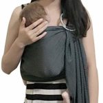 Vlokup Baby Water Ring Sling Carrier | Lightweight Breathable Mesh Baby Wrap for Infant, Newborn, Kids and Toddlers | Perfect for Summer, Swimming, Pool, Beach | Great for Dad too Grey
