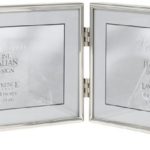 Lawrence Frames Hinged Double Simply Metal Picture Frame, 6 by 4-Inch, Silver