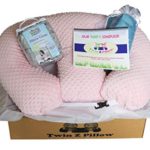 Twin Silver Gift Set – 1 Twin Z Pillow + 1 Pink Cover + 1 Grey Cover + Travel bag + Twin Scheduler