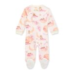 Burt’s Bees Baby Baby Girls’ Sleep and Play Pajamas, 100% Organic Cotton One-Piece Romper Jumpsuit Zip Front Pjs, Sweet Dreams Little Bear, Preemie