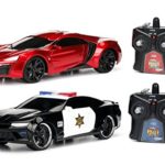 Jada Toys 2016 Chevy Camaro SS and Lykan Hypersport Hyperchargers Heat Chase RC/Radio Control Vehicle-Twin Pack with USB Charging (2 Piece), 1: 16 Scale