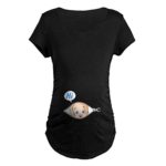 ManMan Maternity Top Short Sleeves Series Funny Pregnancy Tee Cute Pregnant T Shirts
