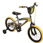 16″ Huffy Kinetic Kid Bike, Yellow w/ Removable Training Wheels