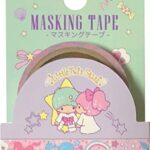 Sanrio Little Twin Stars Masking Tape Length 5m Width1.2 cm Sticker Decoration Arts, Crafts & Sewing Stationery Japan (Yumekawa Pop)