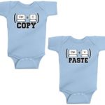 Threadrock Baby Boys’ Copy and Paste Twins Infant Bodysuit Set