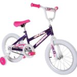 Dynacraft Magna Starburst Girls BMX Street/Dirt Bike 16″, Purple/White/Pink