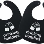 Drinking Buddies Twins Baby Bibs – 100% Soft Cotton, Unisex Newborn Twin BIB Set