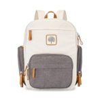 Parker Baby Diaper Backpack – Multifunctional Diaper Bag with Insulated Pockets -“Birch Bag Mini” – Cream