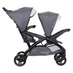 Baby Trend Sit N’ Stand Tandem Double Stroller 2.0 DLX with 5 Point Safety Harness, Shaded Canopy, 2 Cup Holders, and Ample Storage Space, Magnolia