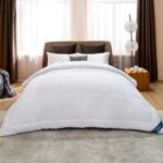 Bedsure Twin Comforter Duvet Insert – Down Alternative White Twin Size Comforter, Quilted All Season Twin Duvet with Corner Tabs