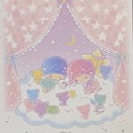 Sanrio Little Twin Stars Mini Block Notepad Small Size Memo Pad Paper 2design 100sheets Japan (Rainbow Bear)