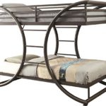 Coaster Home Furnishings Bunk Bed, 82.25″W x 46″D x 65.25″H, Dark Gunmetal