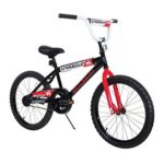 Dynacraft Magna Throttle Boys BMX Street/Dirt Bike 20″, Black/Red/White