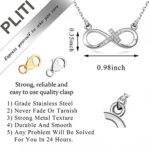 PLITI Twin Mom Gift Mommy To Be Gift Infinity Cross Necklace For New Mom Mom Of Twins New Grandma Gift First Time Mom Jewelry (Mother of Twins nec)