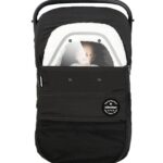 Mamatepe Winter Car Seat Cover for Babies,Carrier Cover with Zippers and Elastic Edge, Carseat Canopy to Protect Baby from Cold Wind,Rain & Snow Repellent, Universal Fit for Infant Car Seat (Black)