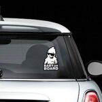 Baby on Board Sticker for Cars (2 PCS) Baby on Board Sign Decal No Need for Suction Cup or Magnets Strong Adhesive/Removable/Reflective/Waterproof