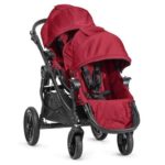 Baby Jogger City Select Black Frame Stroller w 2nd Seat Red