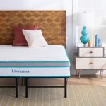 Linenspa 12 Inch Gel Memory Foam Hybrid Mattress with Linenspa 14 Inch Folding Platform Bed Frame – Twin