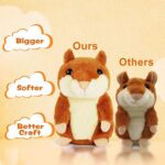 KMUYSL Toddler Toys for Age 3+ Baby Kids -Talking Hamster Repeats What You Say Early Educational Toy Boys Girls Baby Animal Talking Toy Fun Gift for Christmas Valentine’s Day