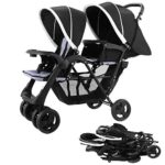 Costzon Foldable Double Stroller Baby Infant Pushchair Travel Jogger w/Storage Basket