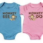 Nursery Decals and More Matching Outfits for Twins, Includes 2 Bodysuits, 6-12 Month Monkey See