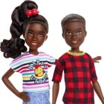 Barbie It Takes Two Doll & Accessories, Twins Playset with Brother & Sister Dolls, 3 Pet Puppies & 10+ Accessories