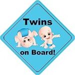 Zirni Twins On Board Boys Dance Cute Funny Baby Sticker Decal Design 5” X 5”