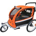 Booyah Strollers Child Baby Bike Bicycle Trailer and Stroller II (Orange)