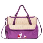 SOHO Collections Diaper Bag Set (Lavender with Elephant), 10 Pieces