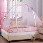 Hasika Pop-Up Mosquito/Folding Mosquito Net Tent Canopy Curtains for Beds Anti Mosquito Bites Folding Design with net Bottom for Babys Adults Trip(47 x 77x 54 inches)