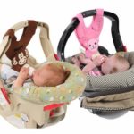 Hands-Free Baby Bottle Holders for Twins (Monkey and Kitten)