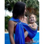 Biubee Water Sling Baby Wrap Carrier – Adjustable Shoulder Ring Mesh Breathable Chest Sling Infant Carrier for Summer Pool Beach
