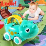 ALASOU 7 PCS Dinosaur Car Toys with Playmat/Storage Bag|1st Birthday Gifts for Toddler Toys Age 1-2|Baby Toys for 1 2 3 Year Old Boy|1 2 Year Old Boy Birthday Gift for Infant Toddlers