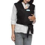 Moby Classic Baby Wrap (Black) – Baby Wearing Wrap for Parents On The Go-Baby Wrap Carrier for Newborns, Infants, and Toddlers – Baby Carrying Wrap Ideal for Baby Wearing & Breastfeeding