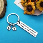 Twin Mom Gift Twin Mom Keychain Sometimes When You Pray for a Miracle God Gives You Two Keychain Twin Mom Dad Gift Keychain Mom of Twins Gift New Mom Gift Mothers Day Gift