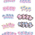 Yamanoshigyo Sanrio Little Twin Stars Pet Sticker Seal Pack of 40 Pcs (4 Pcs x 10 Different Designs) Decorative Scrapbooking Supplies Stationery