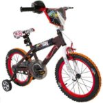 Hot Wheels Dynacraft Boys BMX Street/Dirt Bike with Hand Brake 16″” Black/Red/Orange