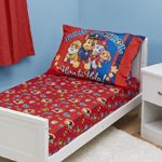 Paw Patrol Toddler Fitted Sheet and Pillow Case Set, Red