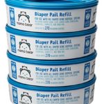 Amazon Brand – Mama Bear Diaper Pail Refills for Diaper Genie Pails, 1080 Count (Pack of 4)
