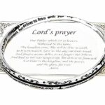 Inspirational Lord’s Prayer Twist Bangle Bracelet (B161)