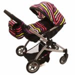 Babyboo Twin Stroller/Doll Pram- Deluxe Little Marcel Look Includes a Carriage Bag